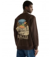 Bluza Wrangler GRAPHIC CREW 112387742 Chocolate Torte