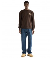 Bluza Wrangler GRAPHIC CREW 112387742 Chocolate Torte