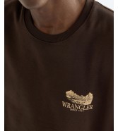 Bluza Wrangler GRAPHIC CREW 112387742 Chocolate Torte