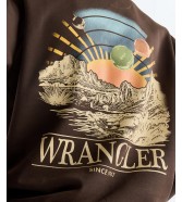 Bluza Wrangler GRAPHIC CREW 112387742 Chocolate Torte