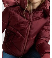 Kurtka Lee SHORT HOODED PUFFER 112387764 Port