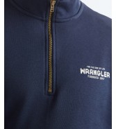 Bluza Wrangler FUNNEL NECK ZIP 112387807 Black Iris