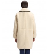 Płaszcz Lee TEDDY COAT 112388133 Warm Ecru