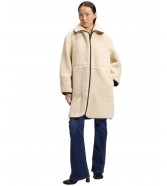 Płaszcz Lee TEDDY COAT 112388133 Warm Ecru