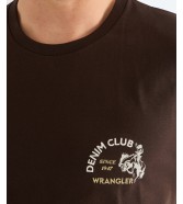 T-shirt Wrangler SMALL GRAPHIC TEE 112388208 Chocolate Torte