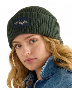 Czapka Wrangler RIBBED WOOL BEANIE 112388219 Green