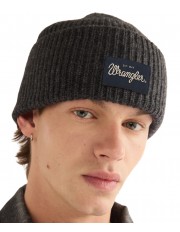Czapka Wrangler RIBBED WOOL BEANIE 112388220 Dark Grey