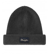 Czapka Wrangler RIBBED WOOL BEANIE 112388220 Dark Grey