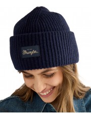 Czapka Wrangler RIBBED WOOL BEANIE 112388221 Navy