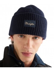 Czapka Wrangler RIBBED WOOL BEANIE 112388221 Navy