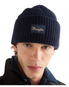 Czapka Wrangler RIBBED WOOL BEANIE 112388221 Navy