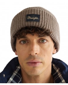Czapka Wrangler RIBBED WOOL BEANIE 112388222 Oat