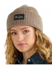 Czapka Wrangler RIBBED WOOL BEANIE 112388222 Oat