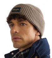Czapka Wrangler RIBBED WOOL BEANIE 112388222 Oat