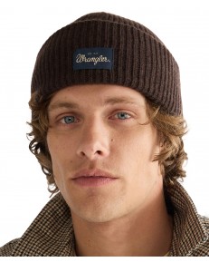 Czapka Wrangler RIBBED WOOL BEANIE 112388227 Chocolate Torte
