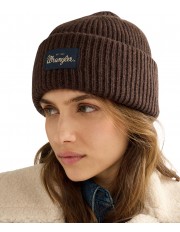 Czapka Wrangler RIBBED WOOL BEANIE 112388227 Chocolate Torte