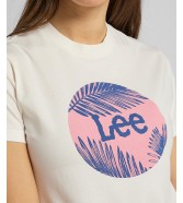 T-shirt Lee CIRCLE TEE L40T Off White
