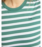T-shirt Lee STRIPE TEE L40XCIOT Evergreen