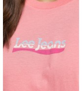 T-shirt Lee SLIM LOGO TEE L44NEPQJ Cherry Blossom