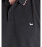 Koszulka Lee PIQUE POLO L63XGJON Washed Black