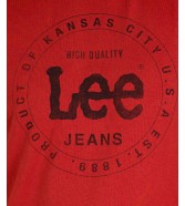 T-shirt Lee STRIPE TEE L64F Red Ochre