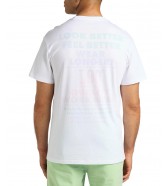 T-shirt Lee SS PASTEL GRAPHIC TEE L68MFELJ Bright White