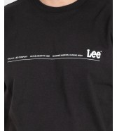 T-shirt Lee SMALL LOGO TEE LL03FQON Washed Black