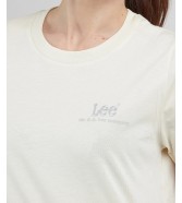 T-shirt Lee SMALL LOGO TEE 112341555 LQ57EHA74 Ecru