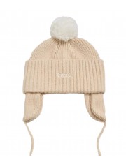 Czapka Vans VANS 66 EARFLAP POM BEANIE VN000HSZFS8 Marshmallow