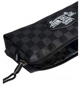 Zestaw Vans - Plecak dziecięcy OLD SKOOL GROM CHECK VN000H56YB2 Black/White + Piórnik OLD SKOOL PENCIL POUCH VN000H58BA5 Black/Charcoal