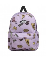 Zestaw Vans - Plecak dziecięcy OLD SKOOL GROM VN000H56D45 + Piórnik OLD SKOOL PENCIL POUCH VN000H58D45 Lavender Mist