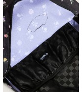 Zestaw Vans - Plecak dziecięcy OLD SKOOL GROM VN000H56HTL Black/Matte Purple + Piórnik OLD SKOOL PENCIL POUCH VN000H58Y28 Black/White