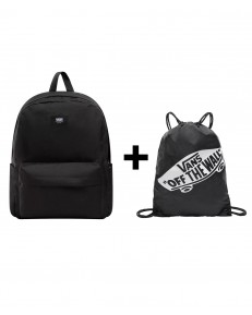 Zestaw Vans - Plecak OLD SKOOL VN000H4WBLK + Worek BENCHED BAG VN000HECBLK Black