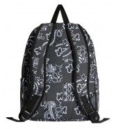 Zestaw Vans - Plecak OLD SKOOL VN000H4WPWT Pewter + Piórnik OLD SKOOL PENCIL POUCH VN000H58BA5 Black/Charcoal
