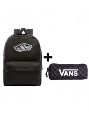 Zestaw Vans - Plecak OLD SKOOL CLASSIC VN000H4YBLK Black + Piórnik OLD SKOOL PENCIL POUCH VN000H58BA5 Black/Charcoal