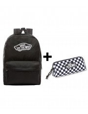 Zestaw Vans - Plecak OLD SKOOL CLASSIC VN000H4YBLK Black + Piórnik OLD SKOOL PENCIL POUCH VN000H58Y28 Black/White
