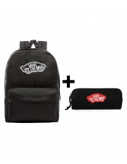 Zestaw Vans - Plecak OLD SKOOL CLASSIC VN000H4YBLK Black + Piórnik OLD SKOOL PENCIL POUCH VN000H582T Chili Pepper