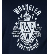 Koszulka Wrangler LS AMERICANA TEE 112341144 W70QEE114 Navy