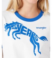 T-shirt Wrangler 75TH ANNI RINGER TEE W735EEX05 Wrangler Blue
