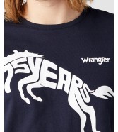 T-shirt Wrangler 75TH ANNI TEE W746EEB08 Dark Sapphire