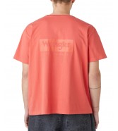 Koszulka Wrangler LOGO TEE W748EJX6Y Spiced Coral