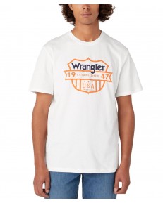 T-shirt Wrangler GRAPHIC TEE W751D3W02 Worn White