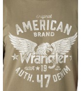 T-shirt Wrangler AMERICANA TEE W752D3330 Moss Green