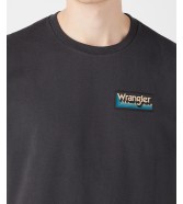 T-shirt Wrangler GRAPHIC TEE 112342326 W7A1EE33W Faded Black
