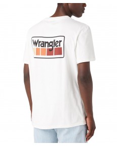 T-shirt Wrangler GRAPHIC TEE W7BFEEW03 Worn White