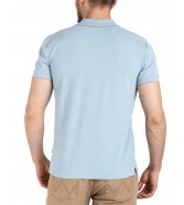 Koszulka Wrangler POLO SHIRT 112330815 W7BHK4M31 Blue Fog
