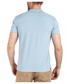 Koszulka Wrangler POLO SHIRT W7BHK4M31 Blue Fog