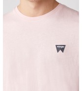 T-shirt Wrangler SS SIGN OFF TEE W7C07D3TU Silver Pink