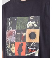 T-shirt Wrangler VINTAGE TEE W7FBGFXV6 Faded Black
