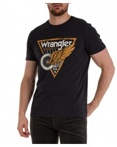 T-shirt Wrangler AMERICANA TEE W7J6D Faded Black